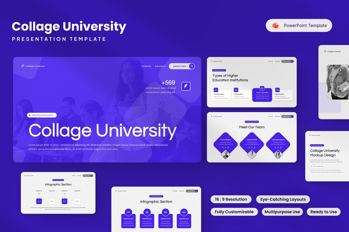 大学演讲PPT模板 (PPTX)