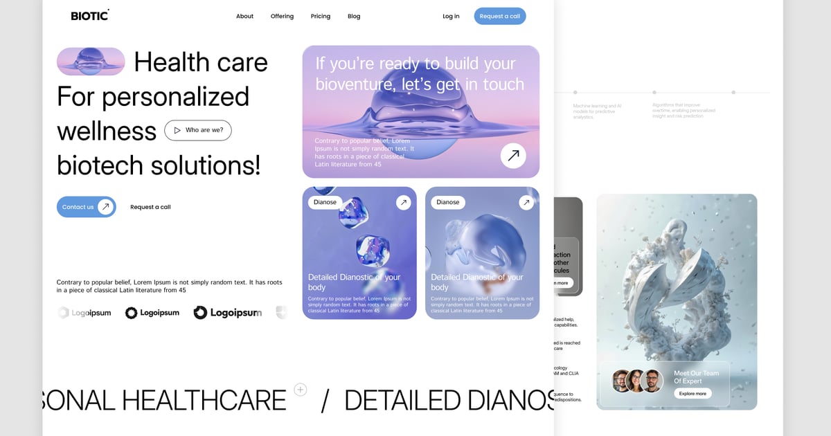 BIOTIC_Healthcare登陆页面