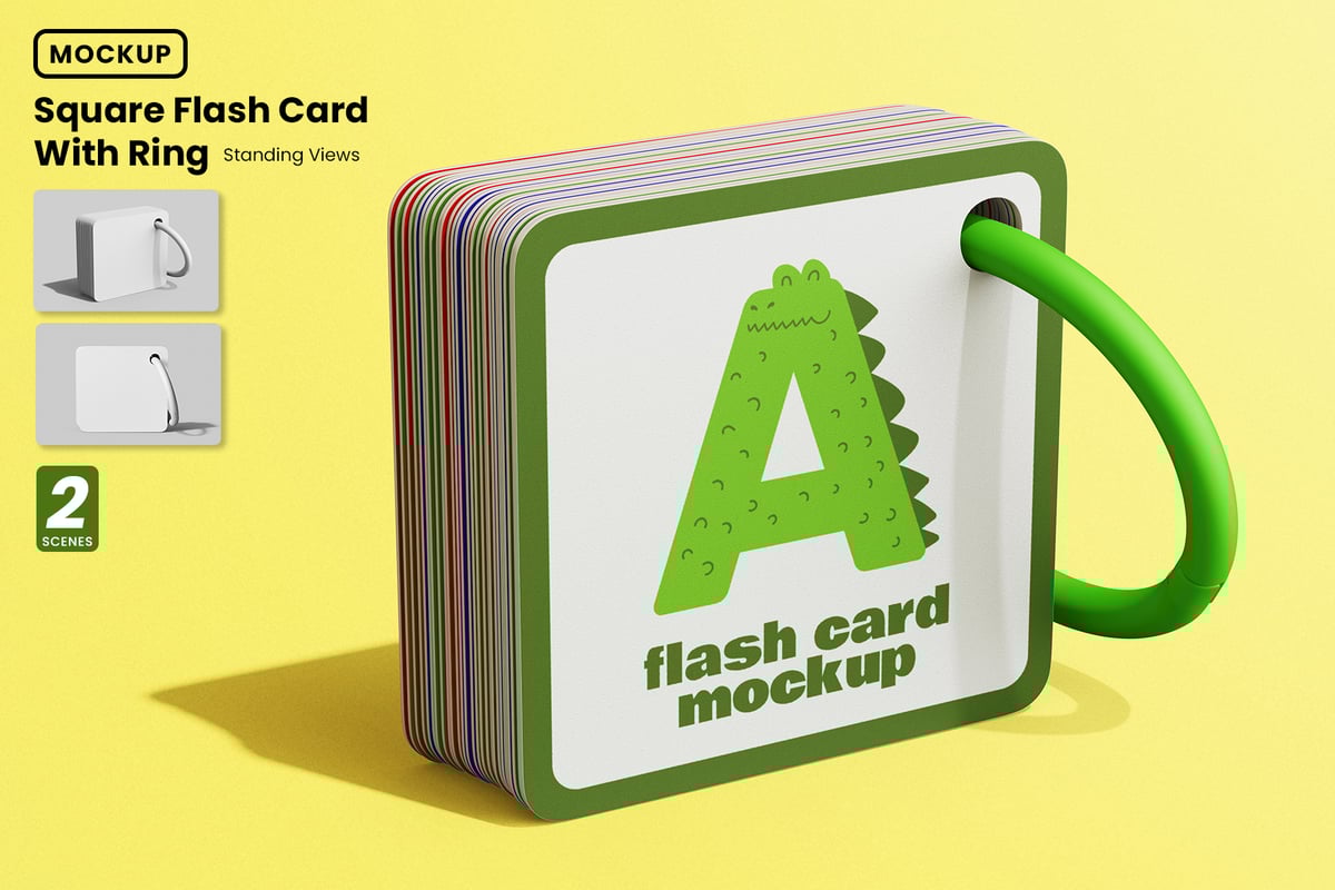 带环模型集的圆形方形闪存卡样机 (PSD)