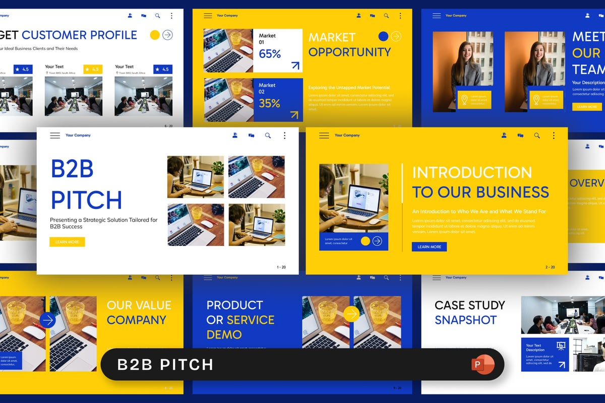 B2B销售 PPT模板 (PPTX)