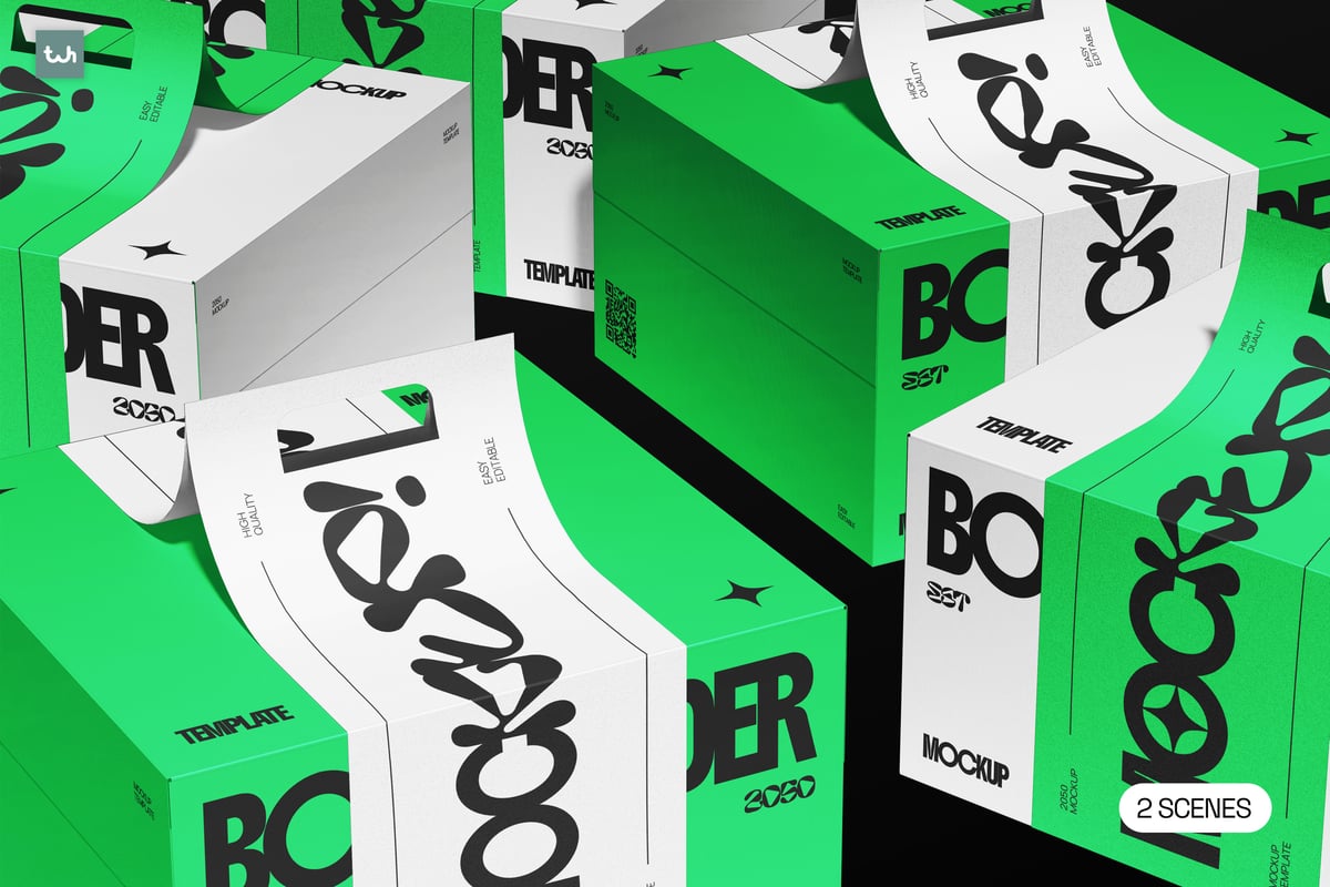 箱架包装模型样机 (PSD)