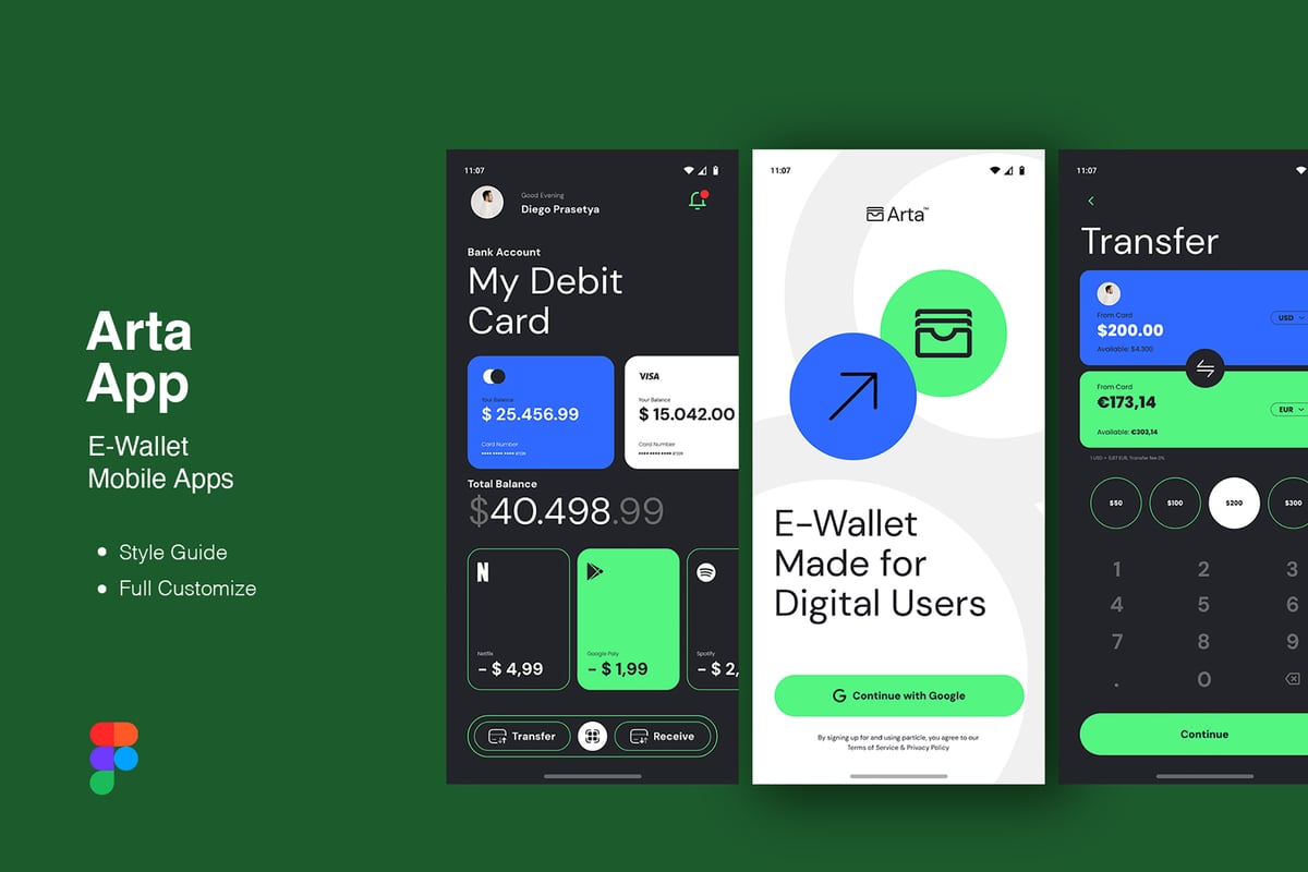 E 钱包移动应用APP UI KIT