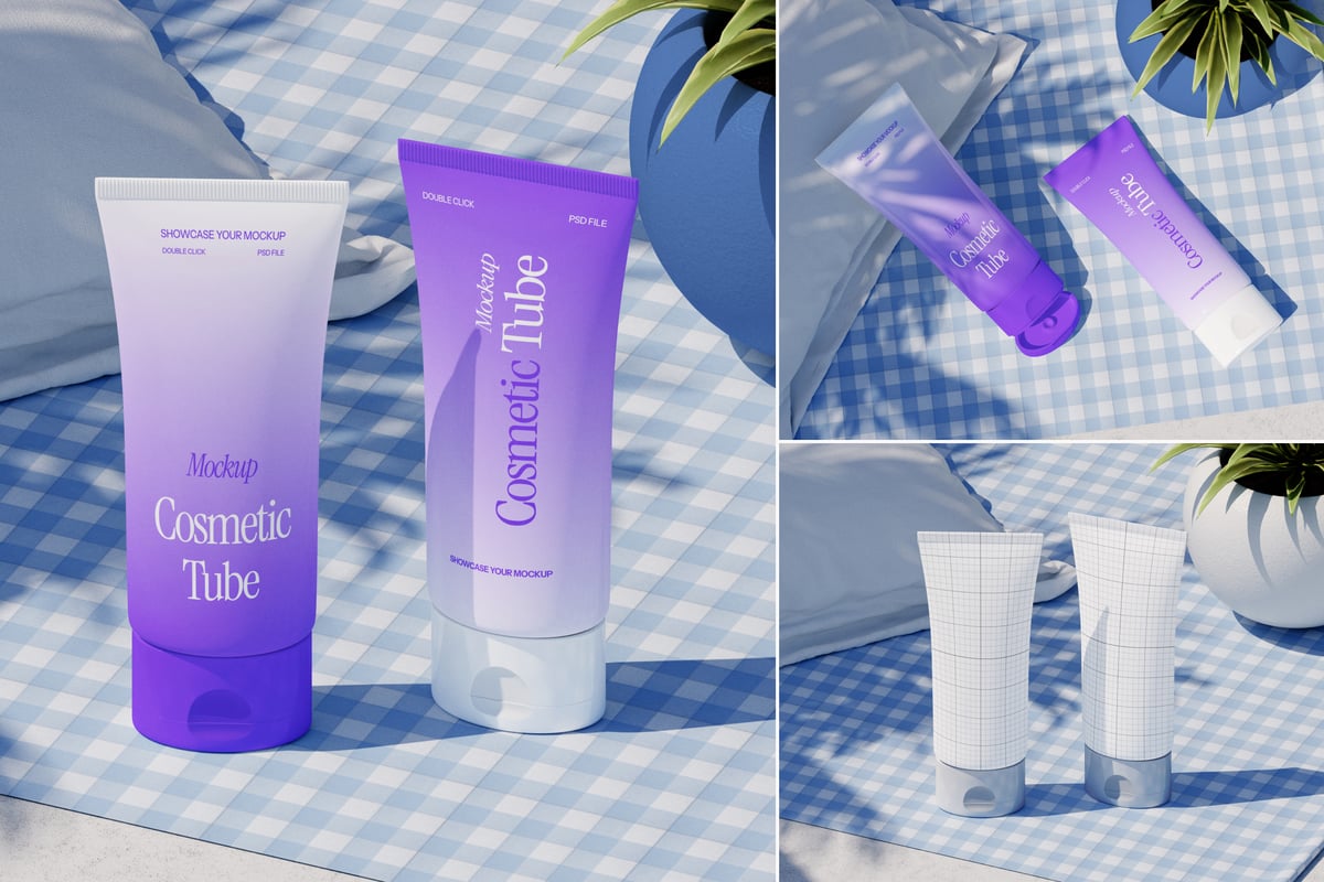 化妆管模型样机 (PSD)