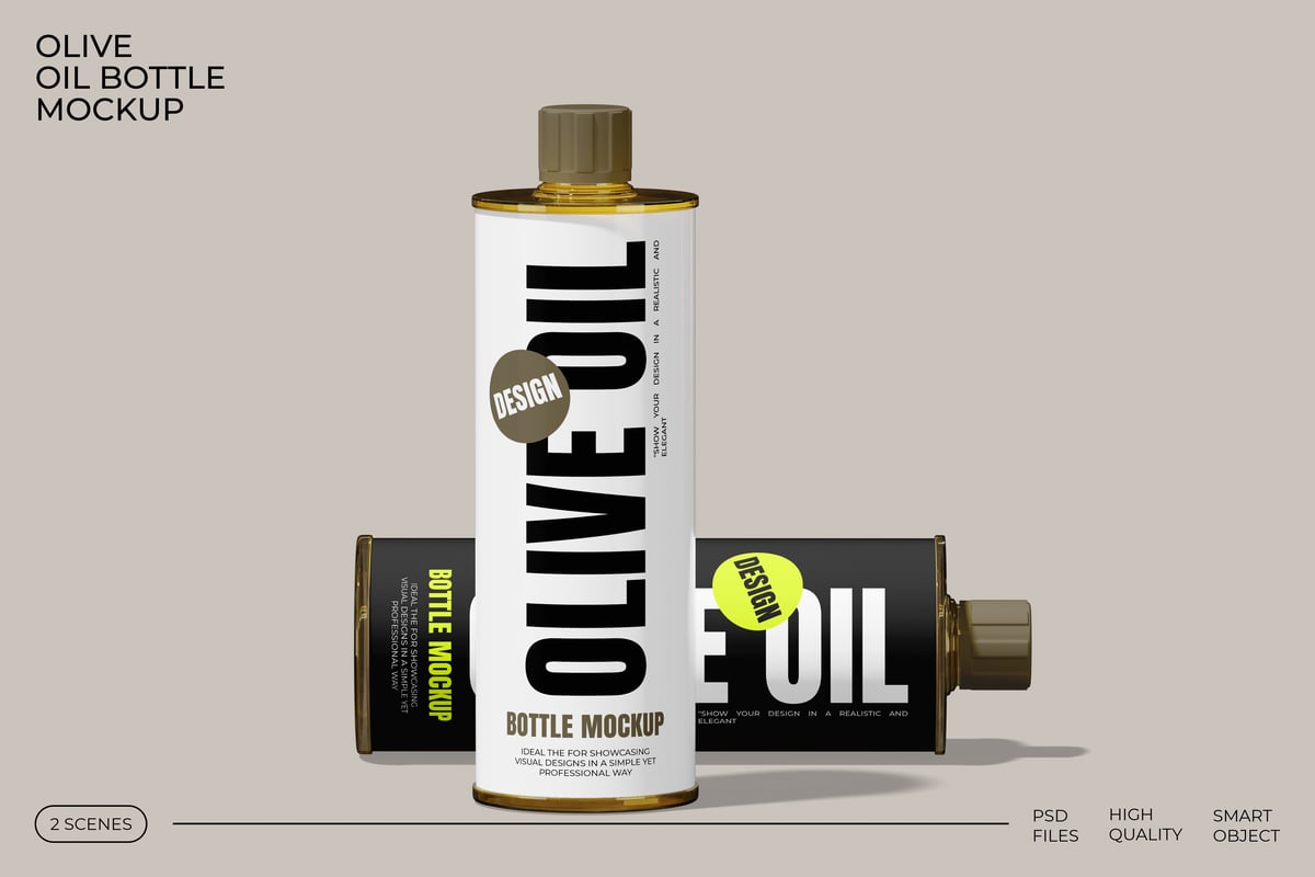 橄榄油瓶模型样机 (PSD)