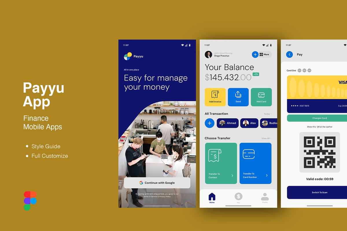 财务移动应用APP UI KIT (FIG)