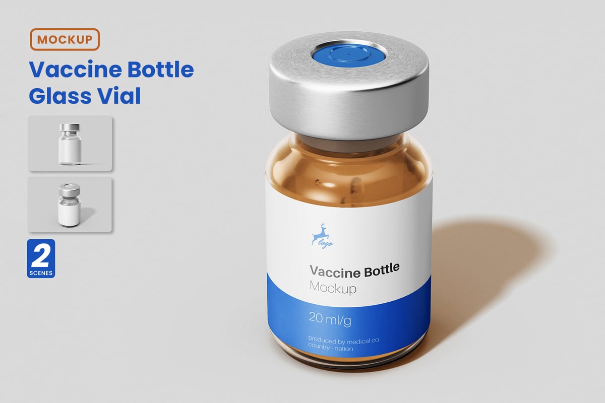 疫苗瓶模型样机 (PSD)