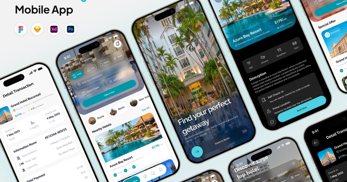 酒店预订应用程序