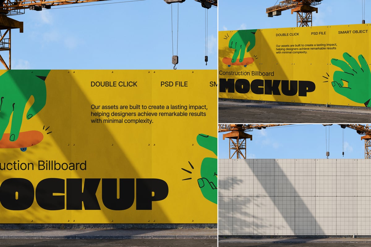 广告牌模型样机 (PSD)