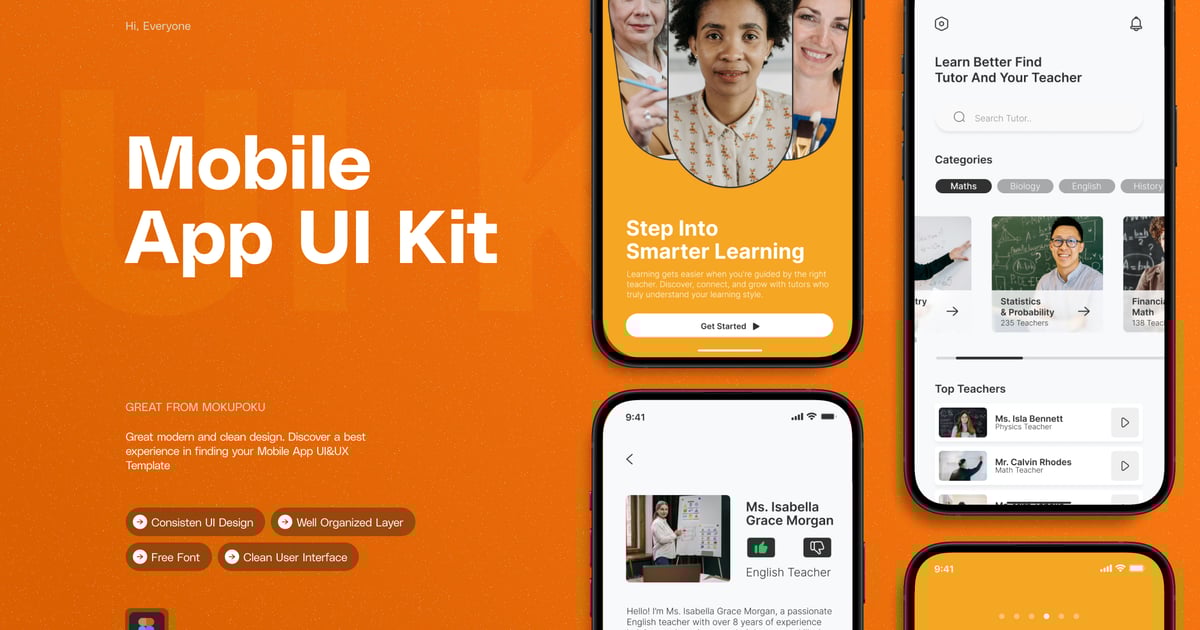 智能地铁 – 移动应用 UI 套件