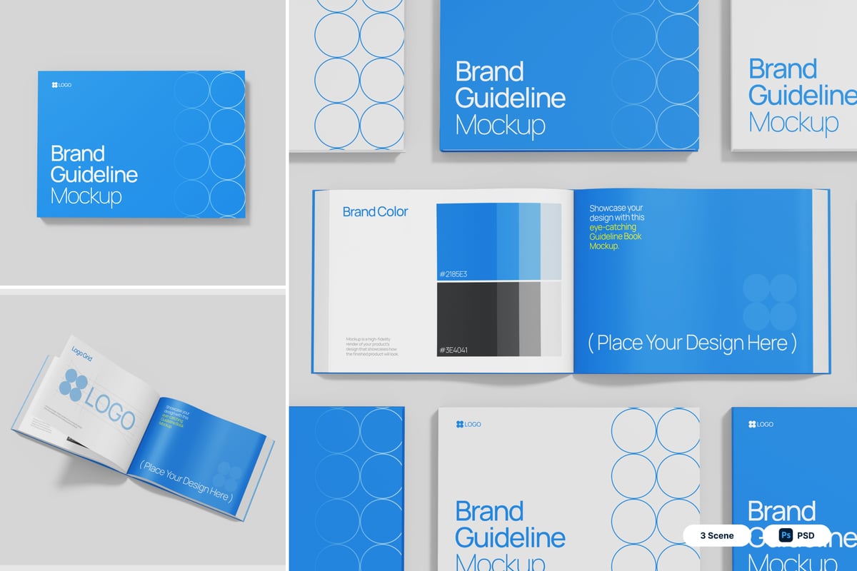 品牌指南模型样机 (PSD)