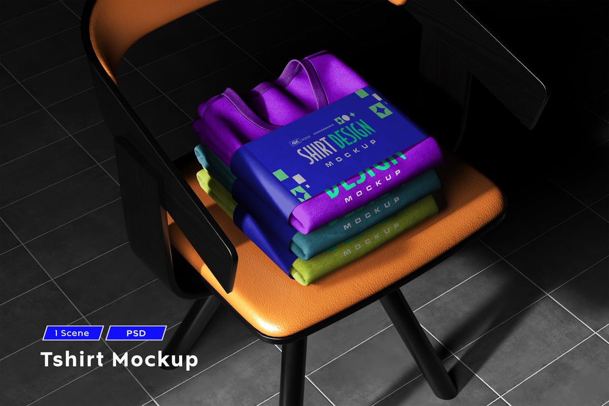 T恤模型样机 (PSD)