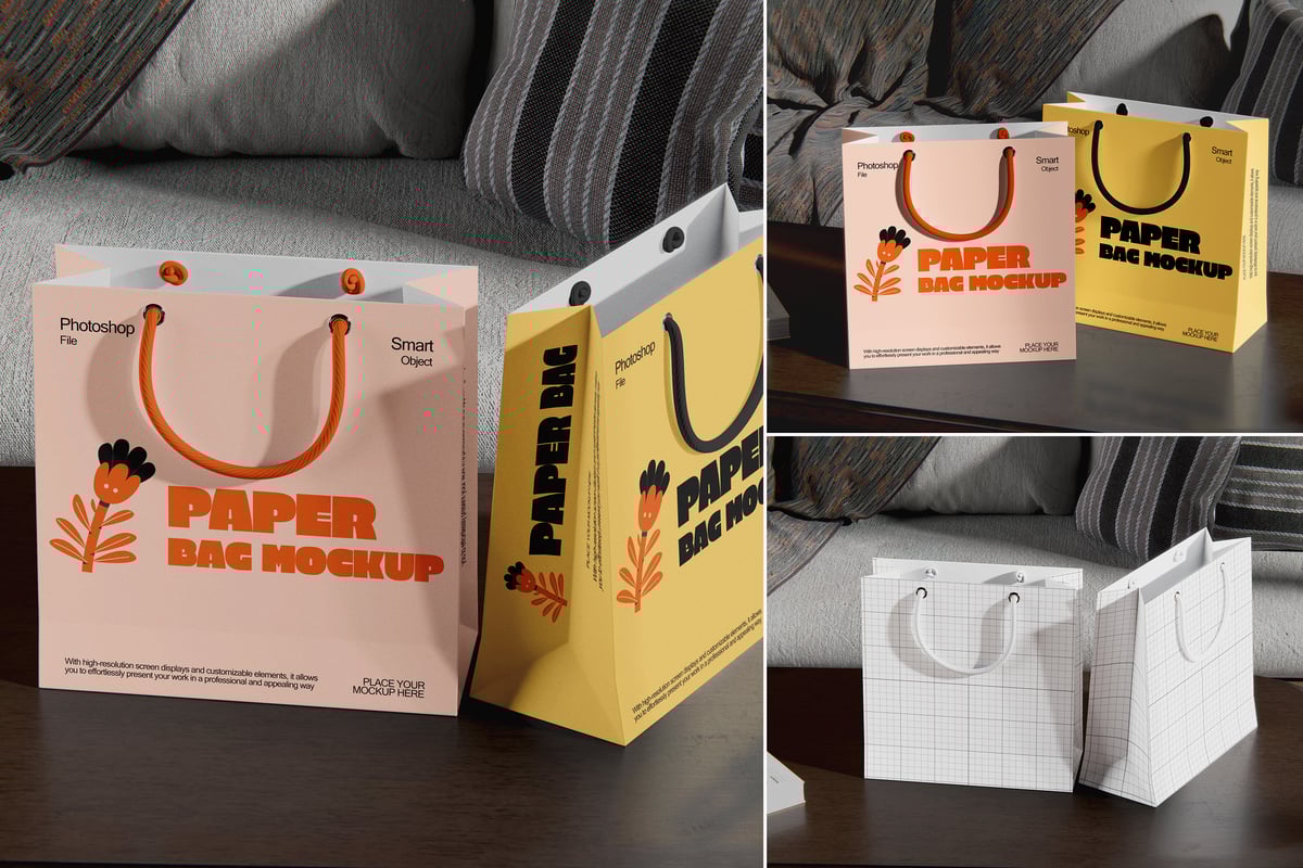 纸袋模型样机 (PSD)