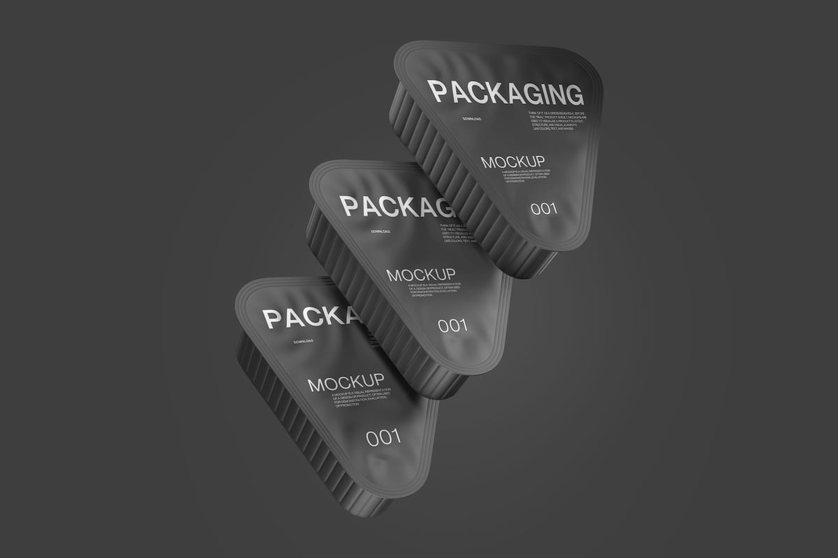 食品容器模型模板样机 (PSD)