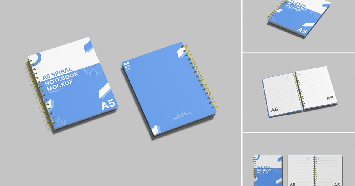 A5螺旋笔记本模型