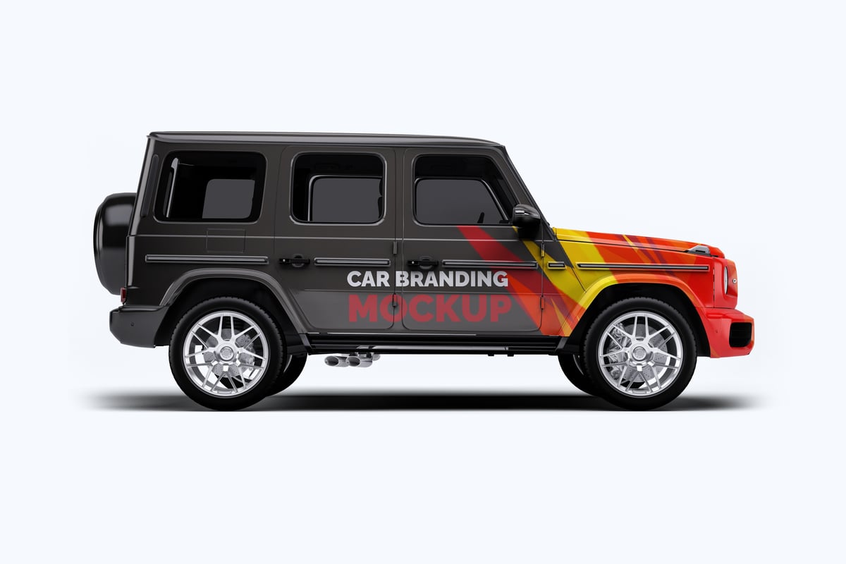 梅赛德斯奔驰G63汽车模型样机 (PSD)