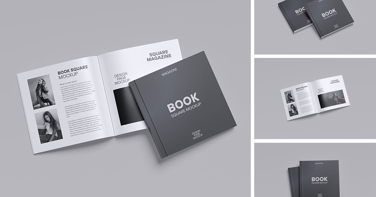 方形杂志模型