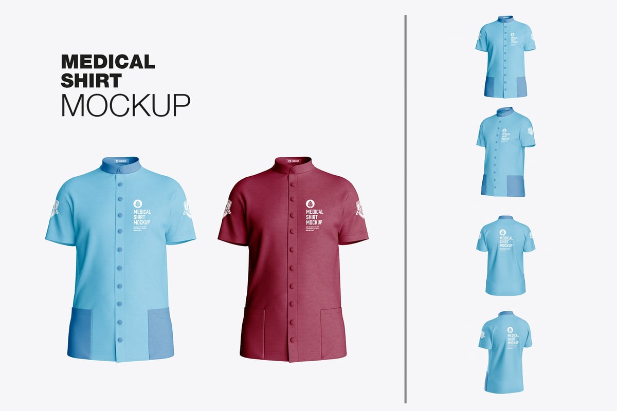 医疗衬衫模型样机 (PSD)