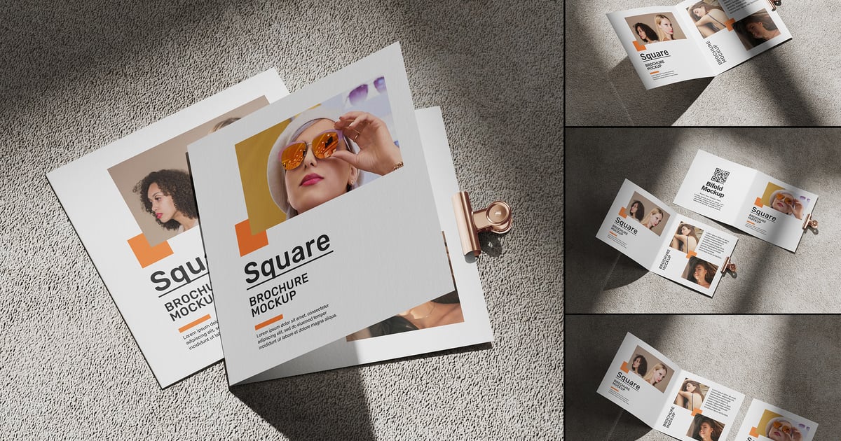 方形宣传册模型