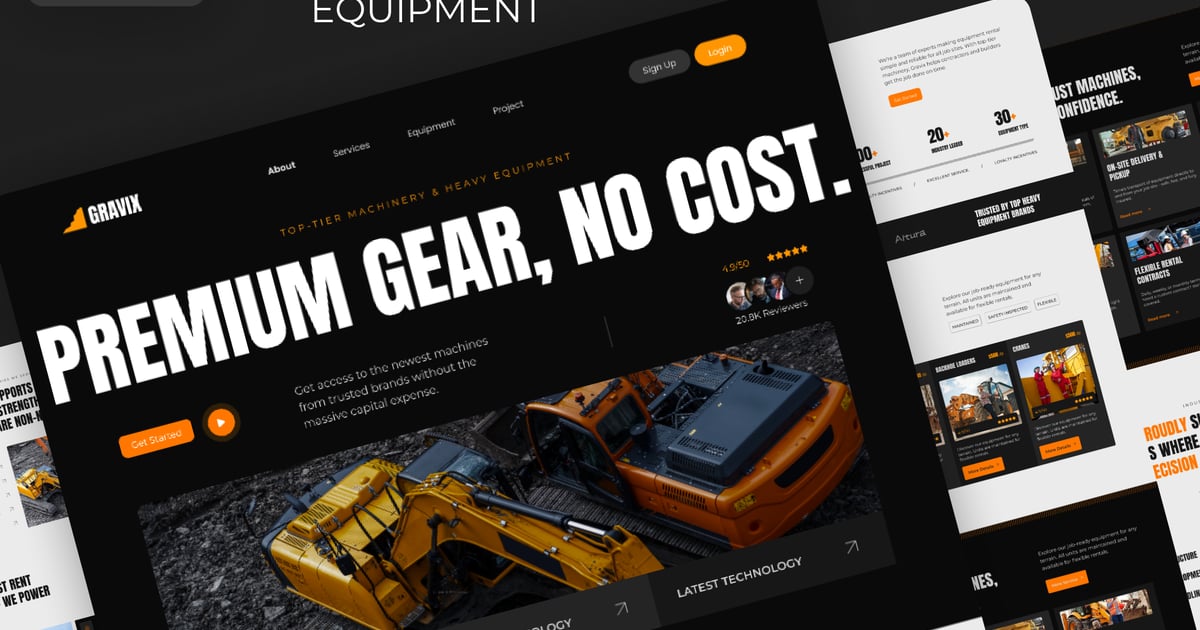 Gravix – 机械和重型设备网站