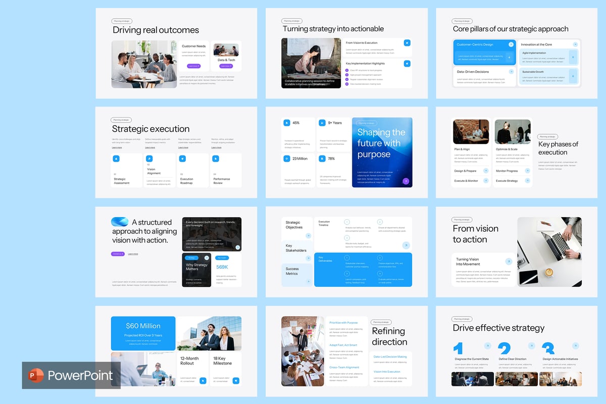 计划战略PPT模板 (PPTX)
