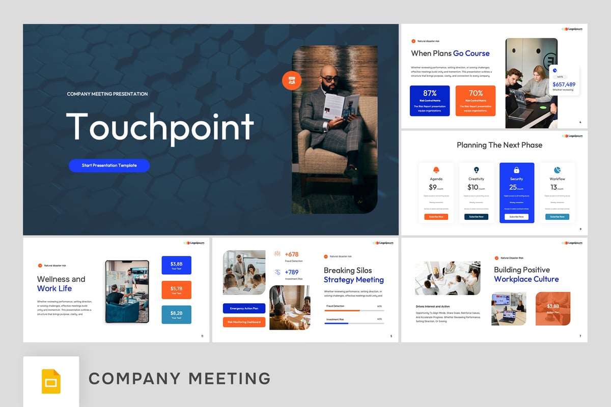 公司会议PPT模板 (PPTX)