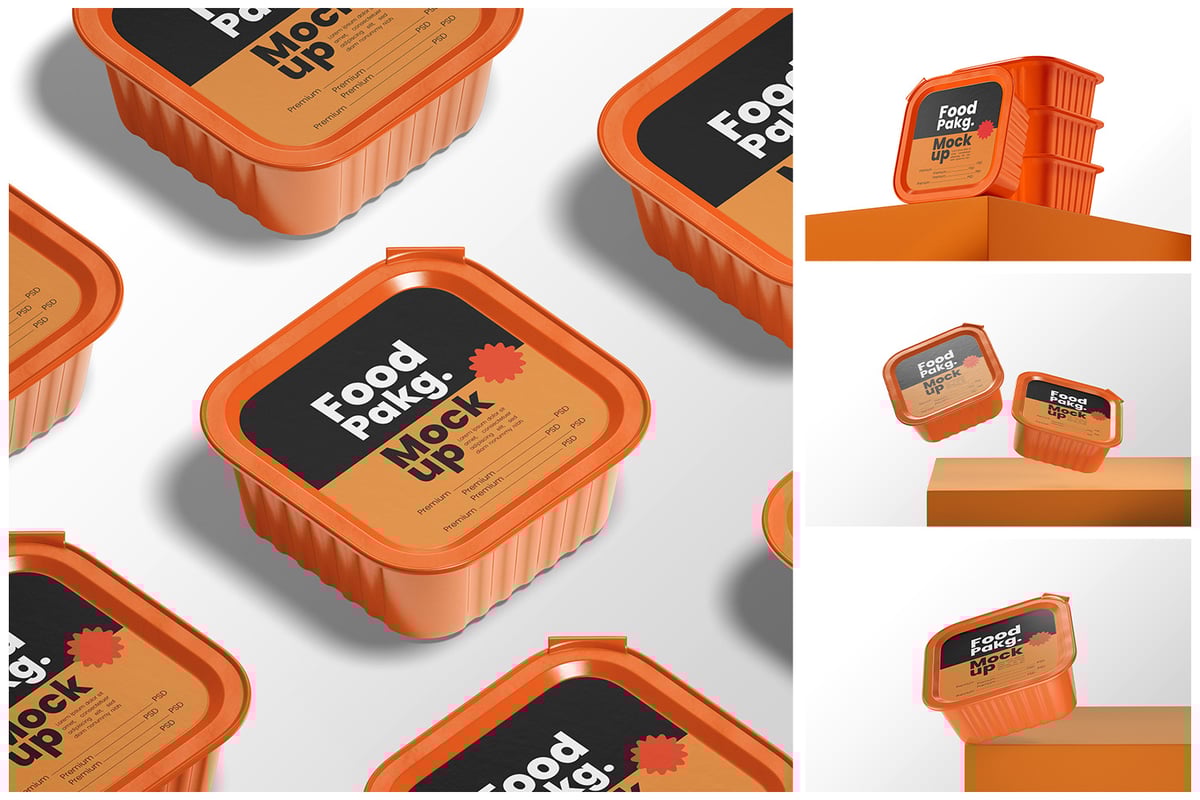 食物包样式样机 (PSD)