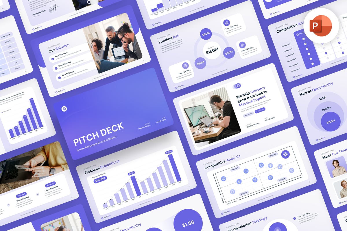 商业路演PPT模板 (PPTX)