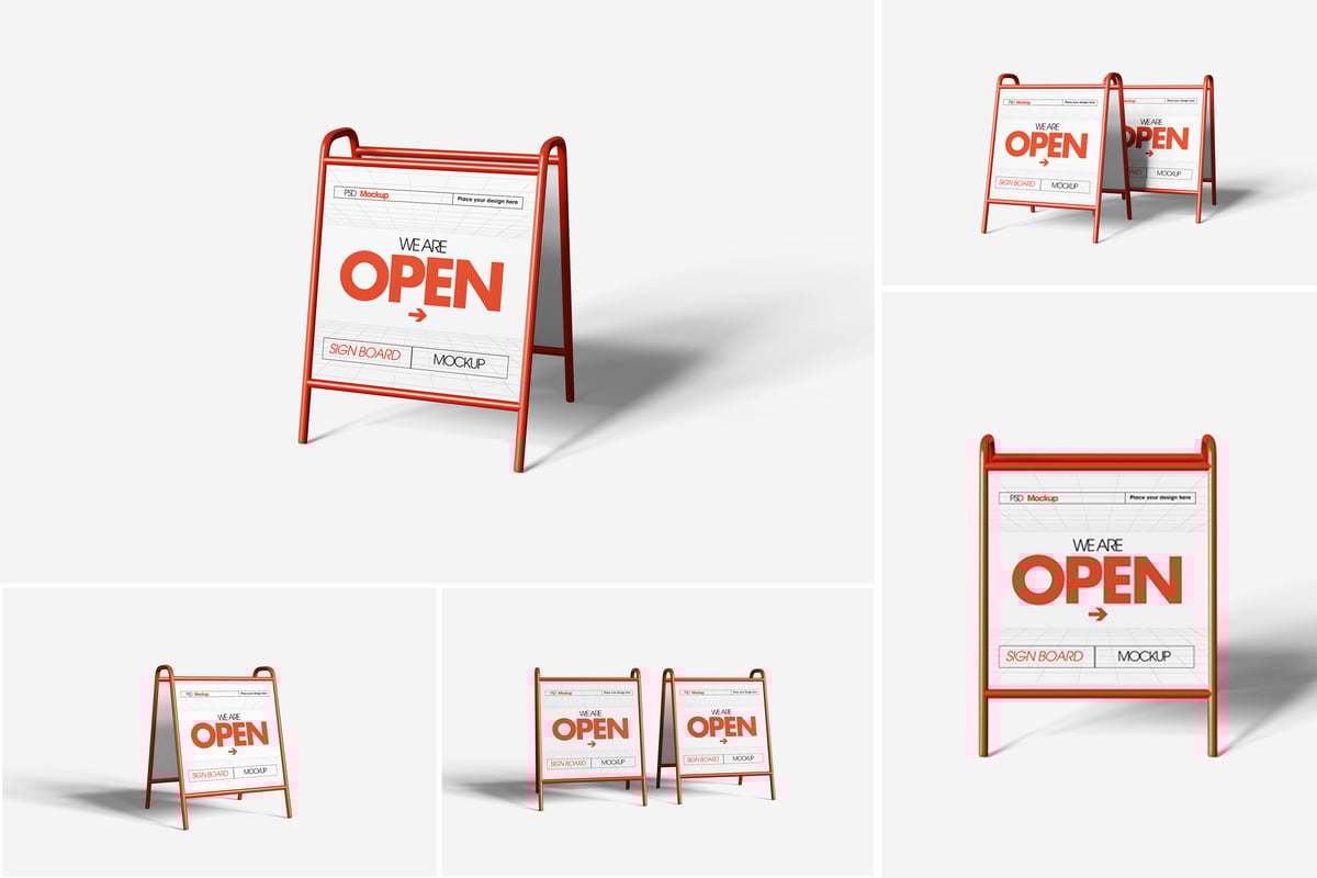 招牌模型样机 (PSD)