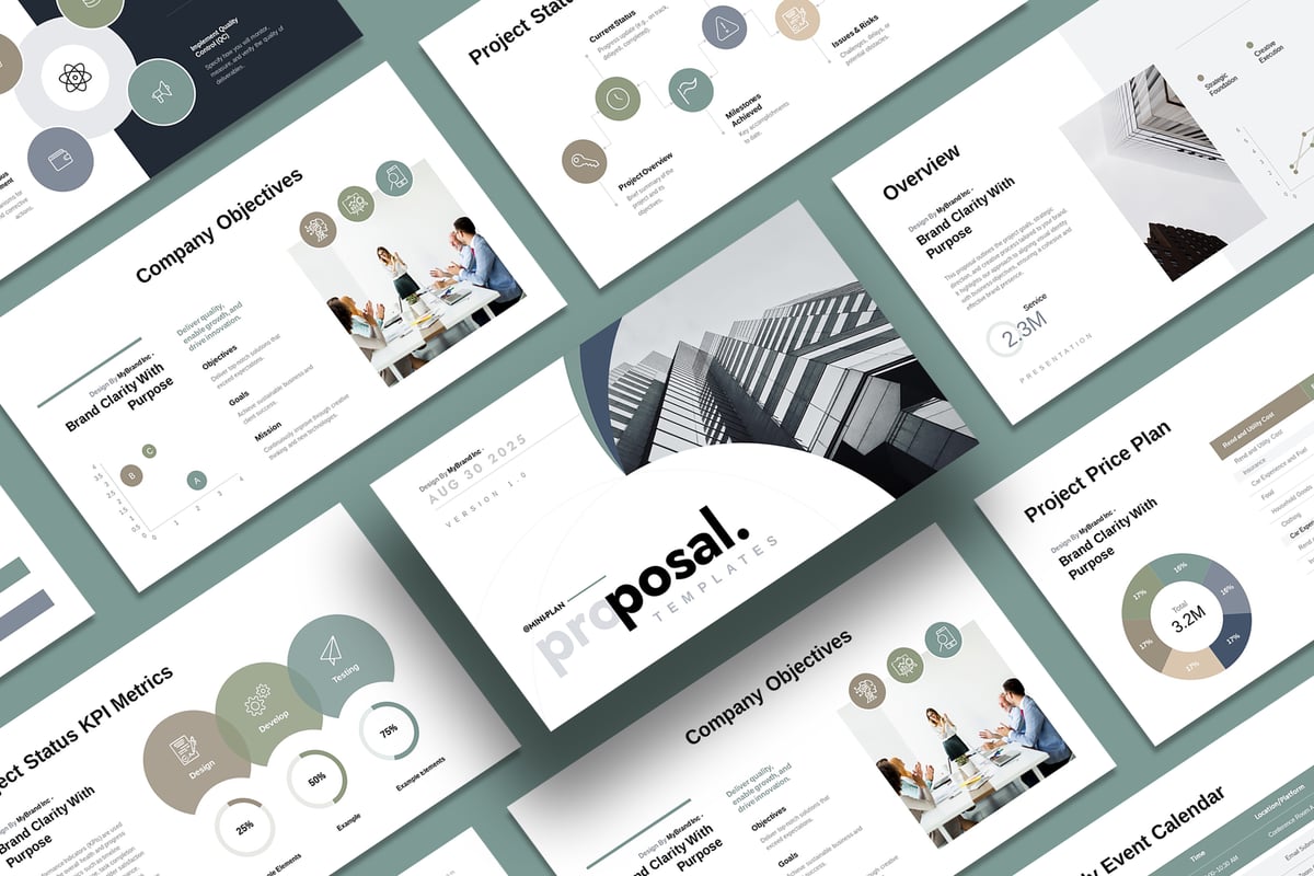 业务项目提案PPT模板 (PPTX)