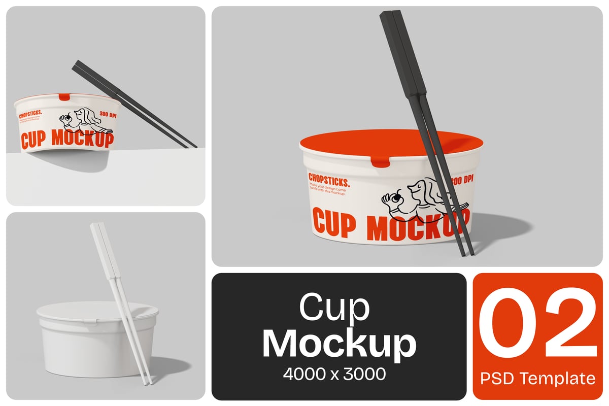 一次性碗筷设计样机 (PSD)