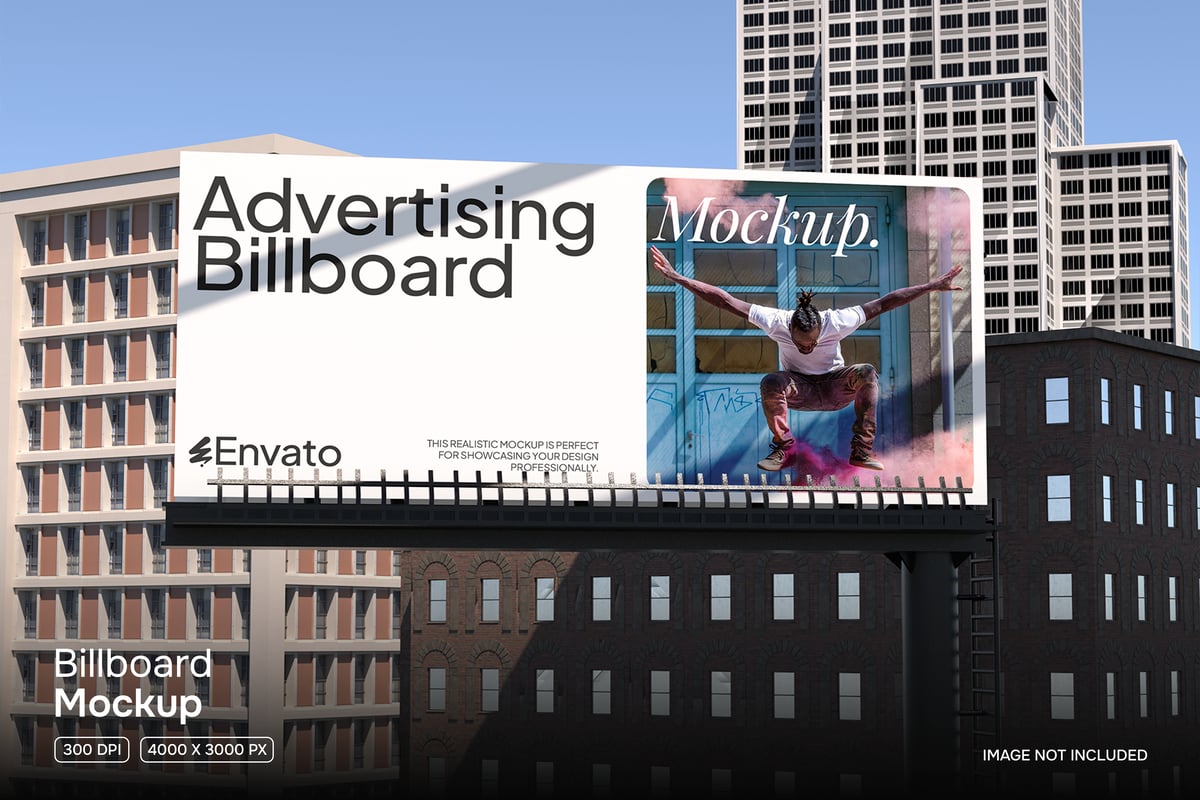 广告牌模型样机 (PSD)