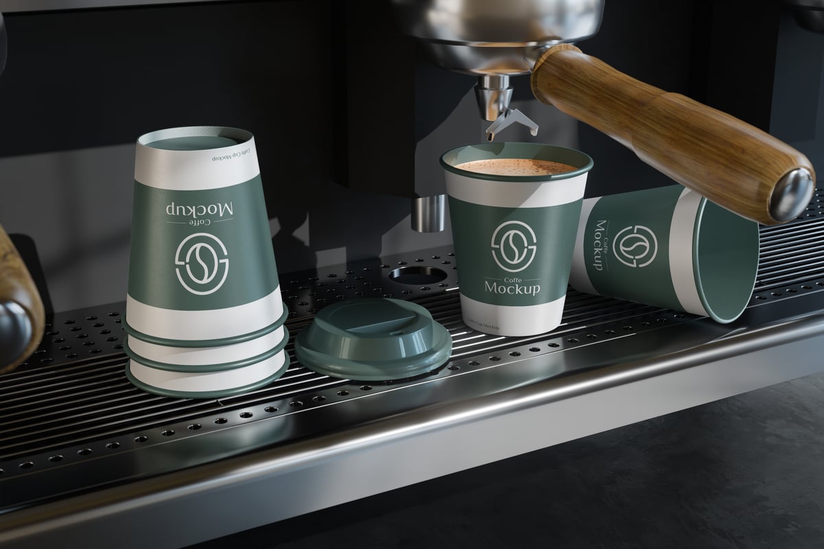 咖啡杯模型样机 (PSD)