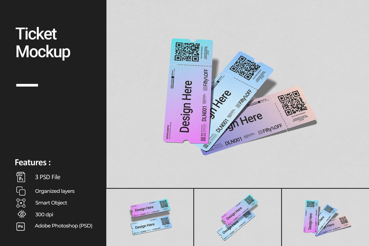 门票模型样机 (PSD)