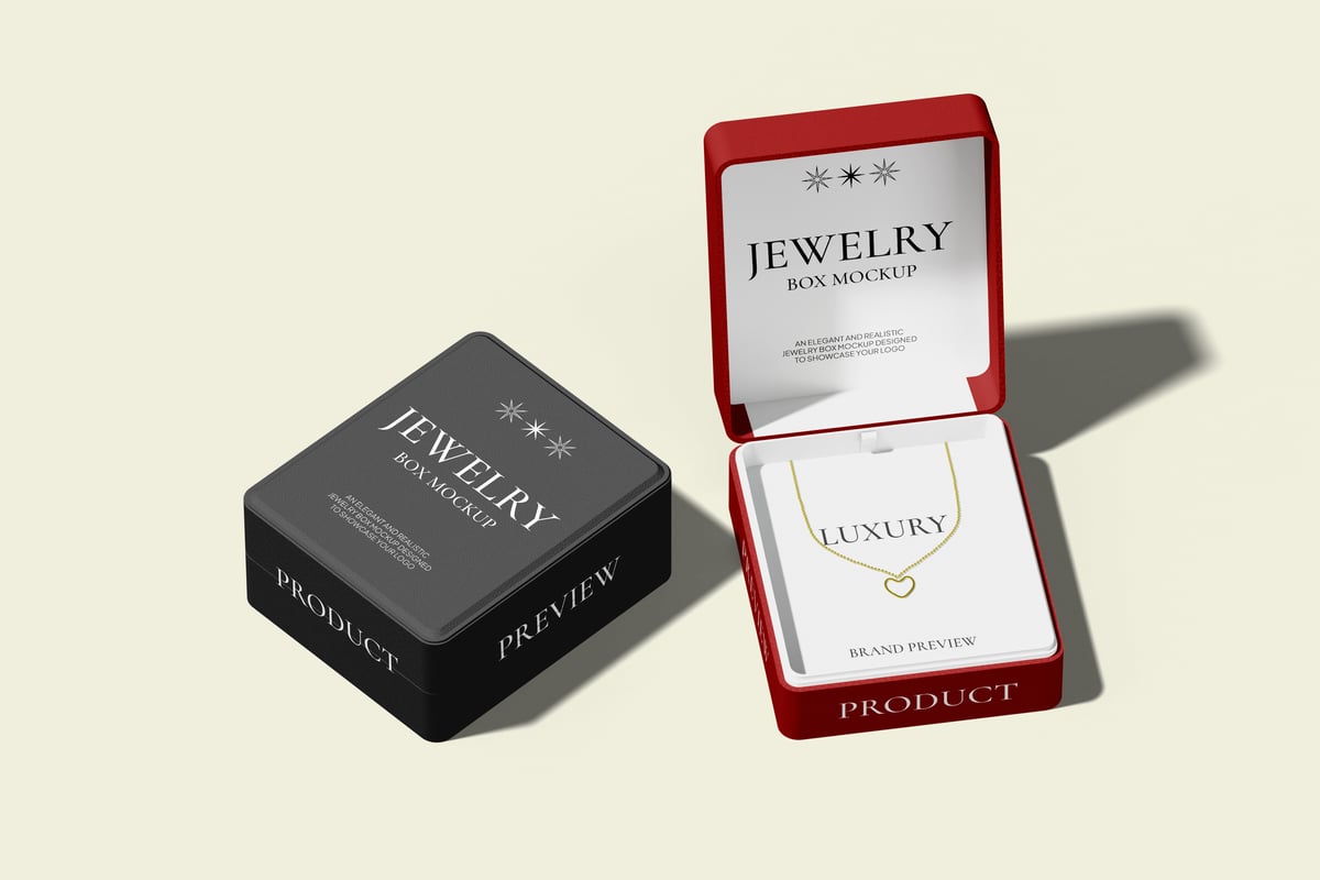 珠宝盒模型样机 (PSD,PDF)
