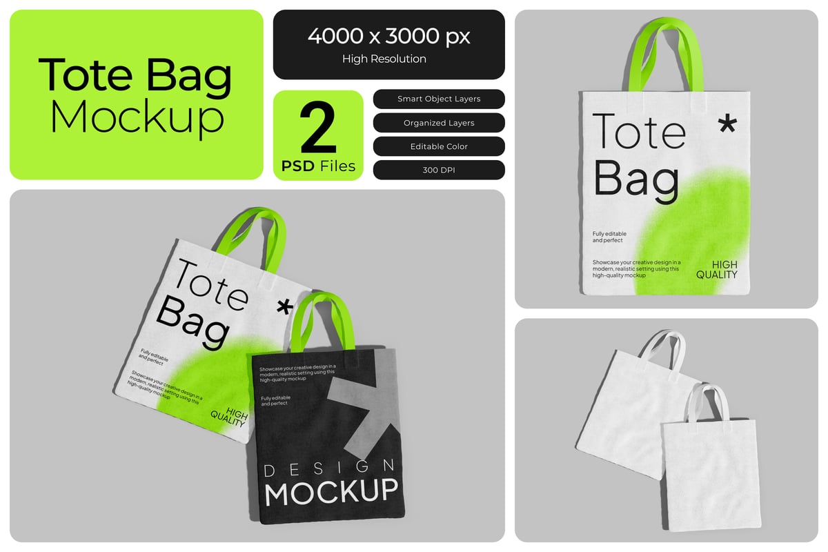 手提袋模型样机 (PSD)