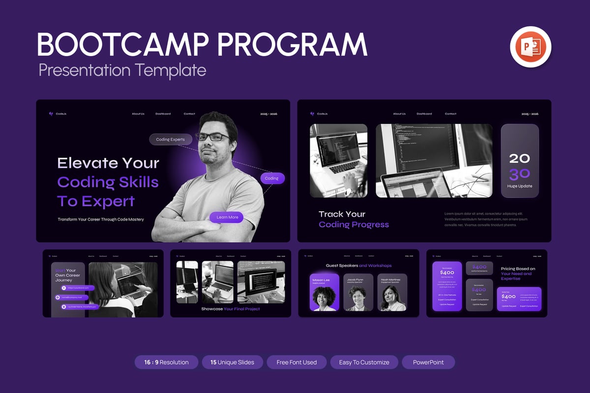 训练营程序PPT模板 (PPTX)