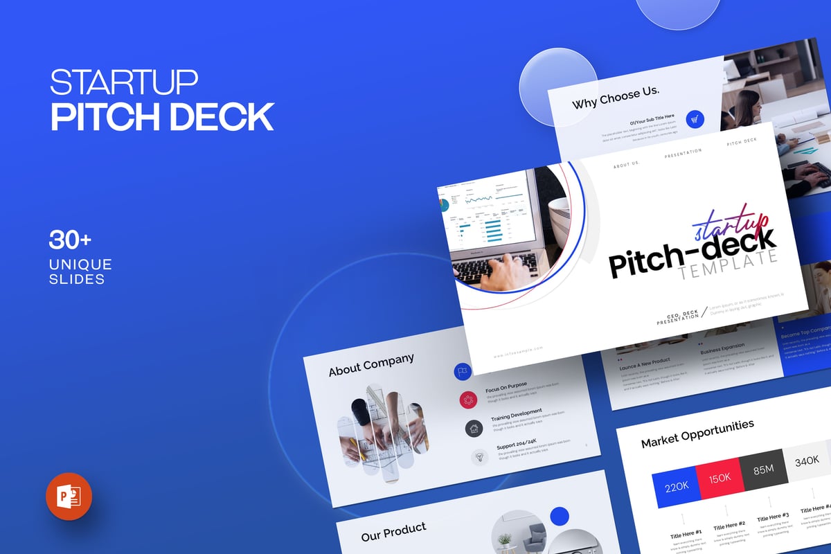 商业路演报告PPT模板 (PPTX)