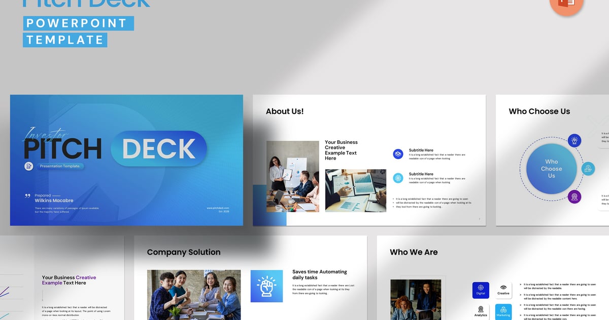 精美的投资者推介演示文稿 PowerPoint