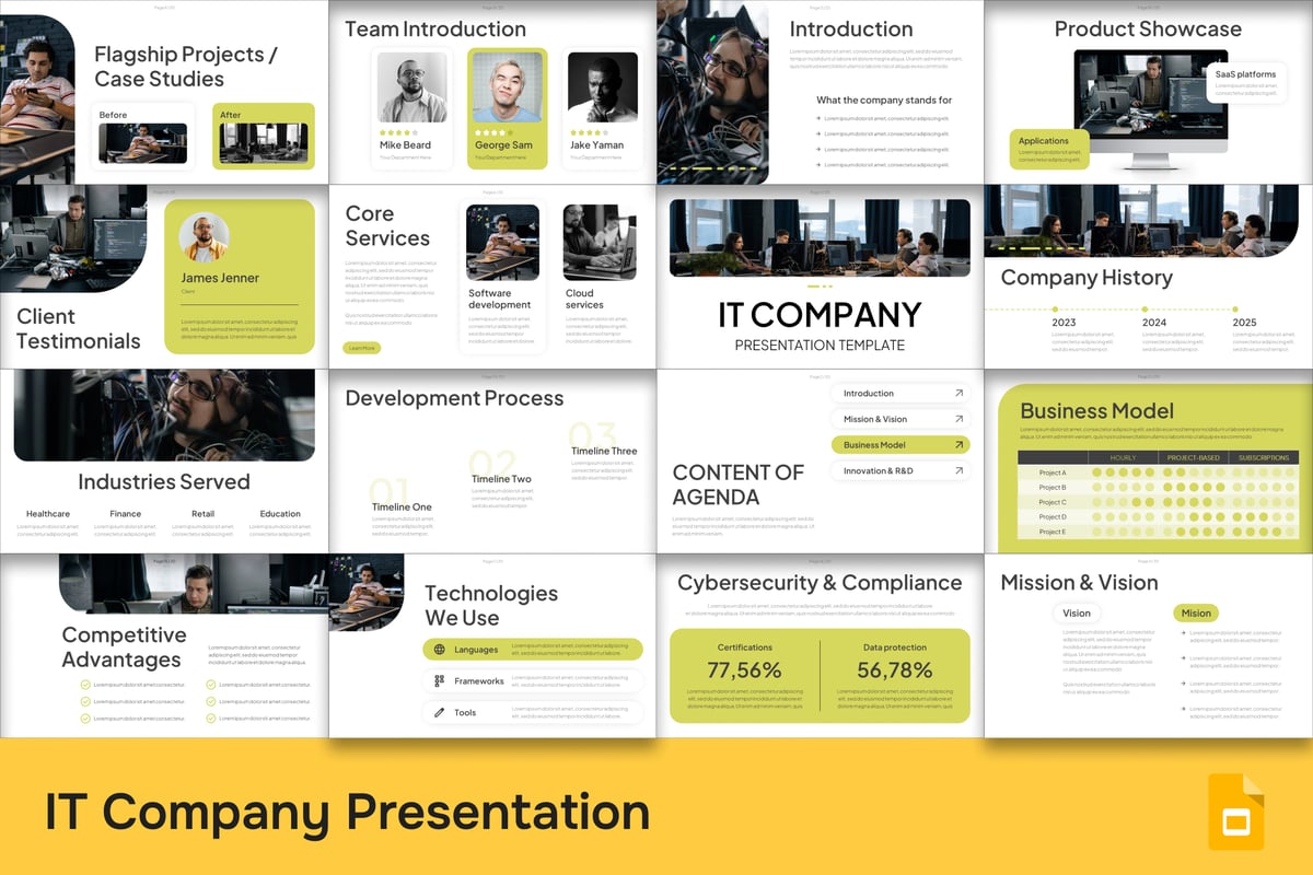 IT公司PPT模板 (PPTX)