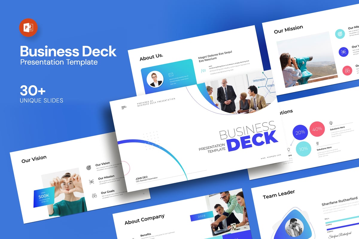 商务路演PPT模板 (PPTX)