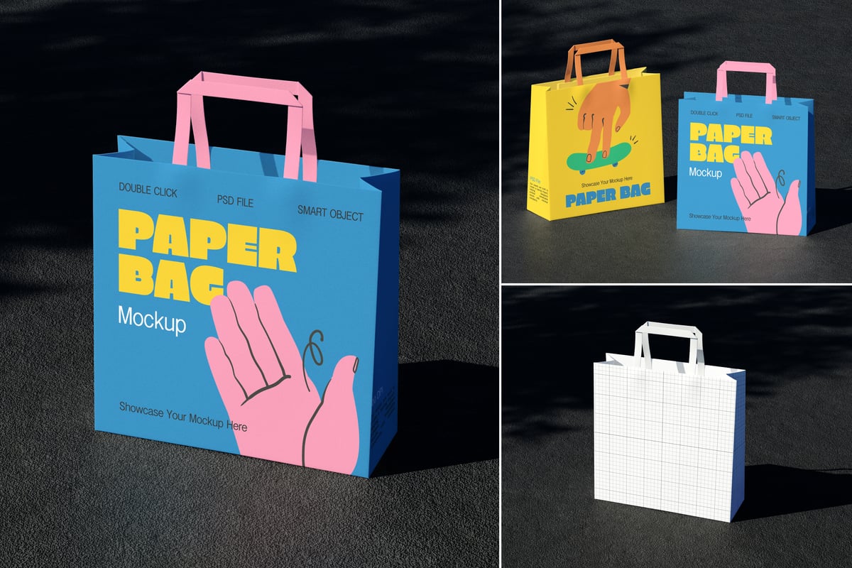 纸袋模型样机 (PSD)