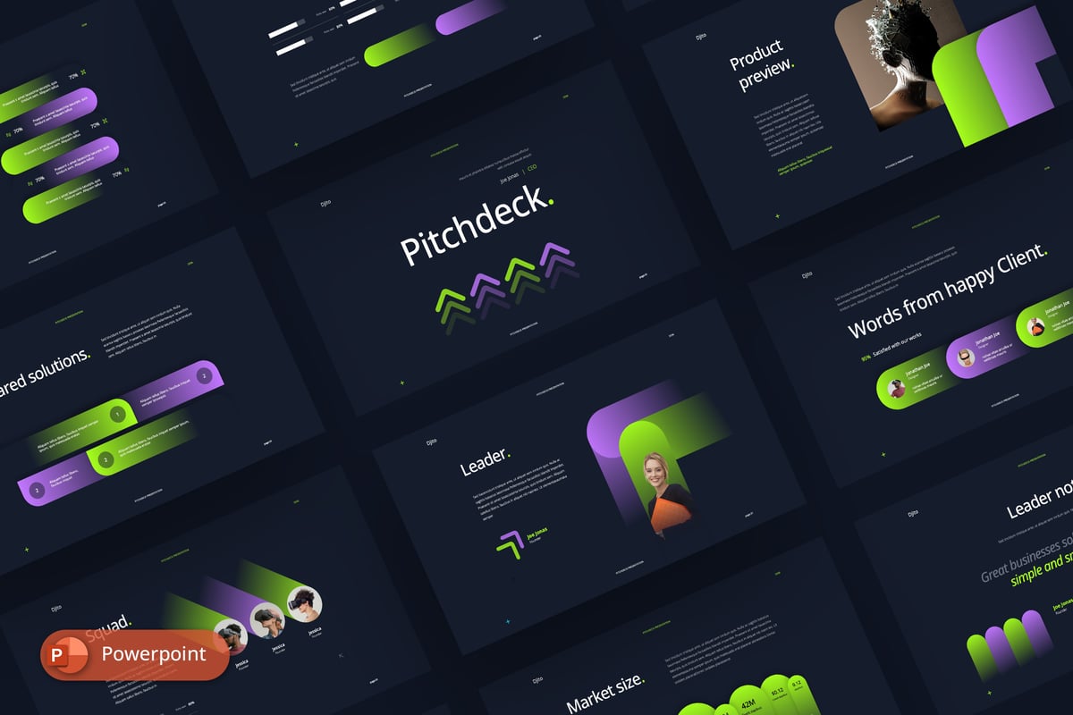 时尚高端项目介绍PPT模板 (PPTX)