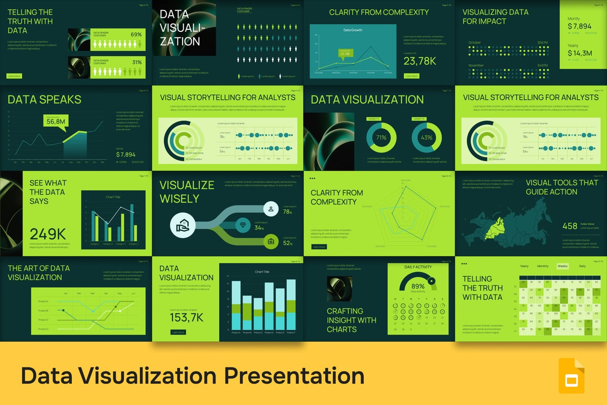 数据可视化PPT模板 (PPTX)