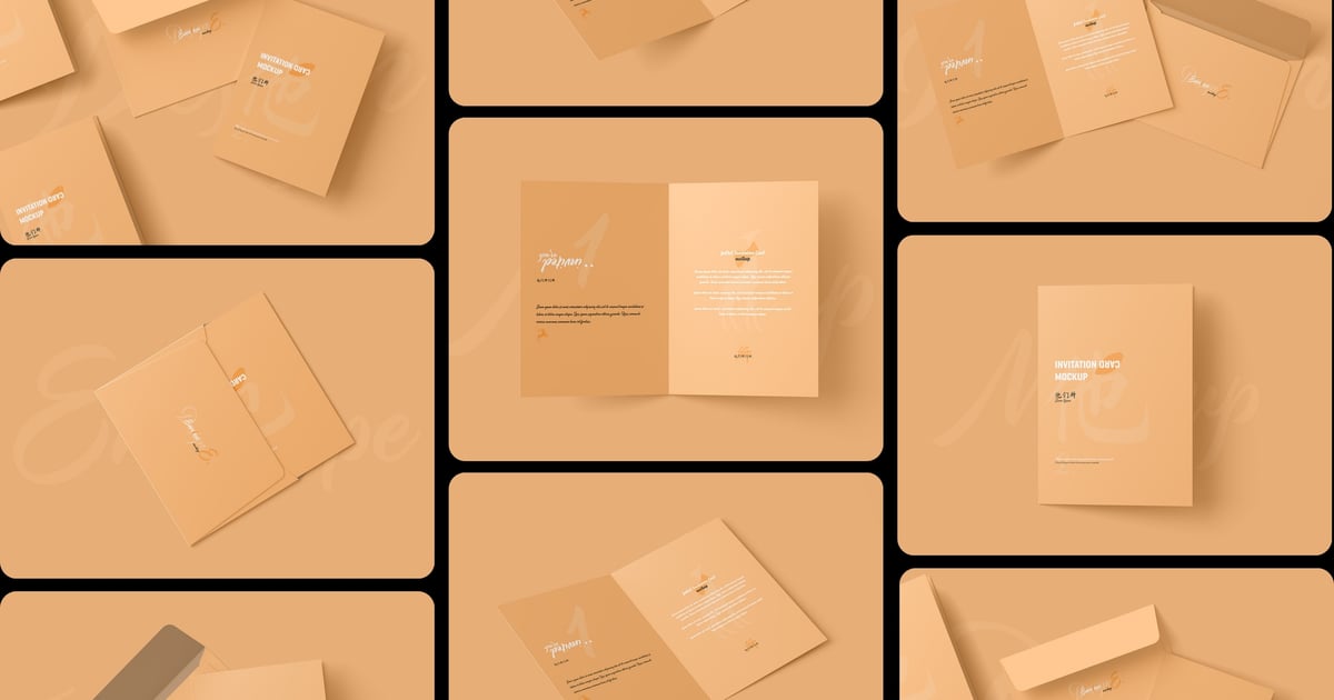 带信封的邀请卡模型 V1