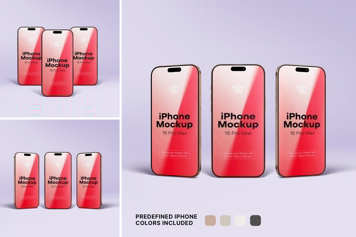 手机模型样机 (PSD)