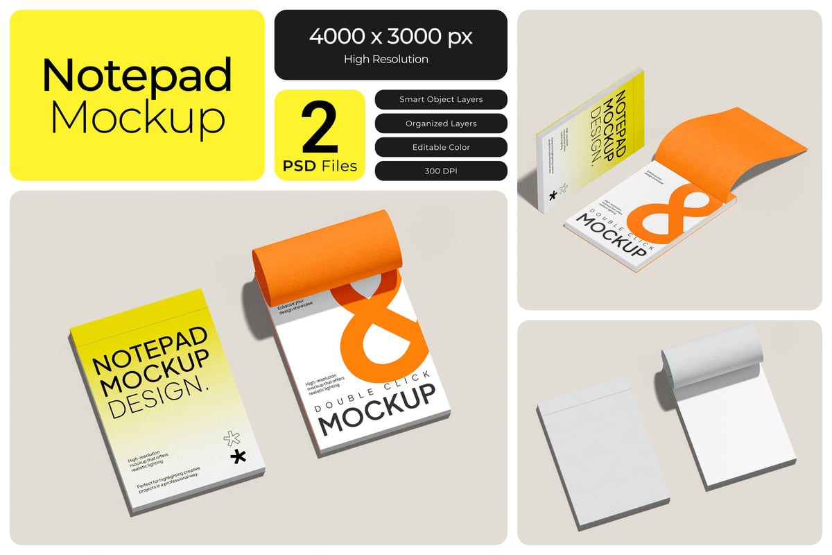 记事本的模型样机 (PSD)