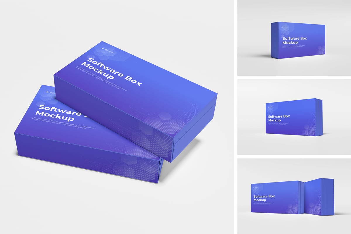 软件盒模型样机 (PSD,PDF)