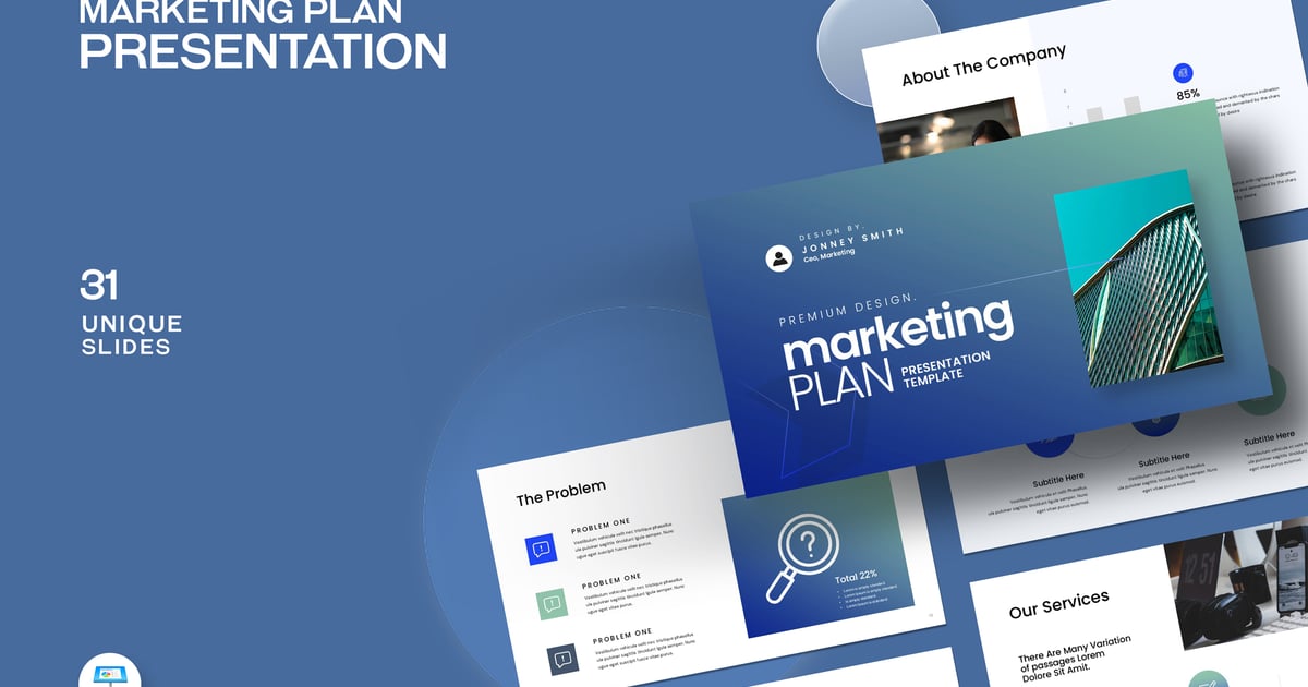 最佳营销计划主题演讲模板