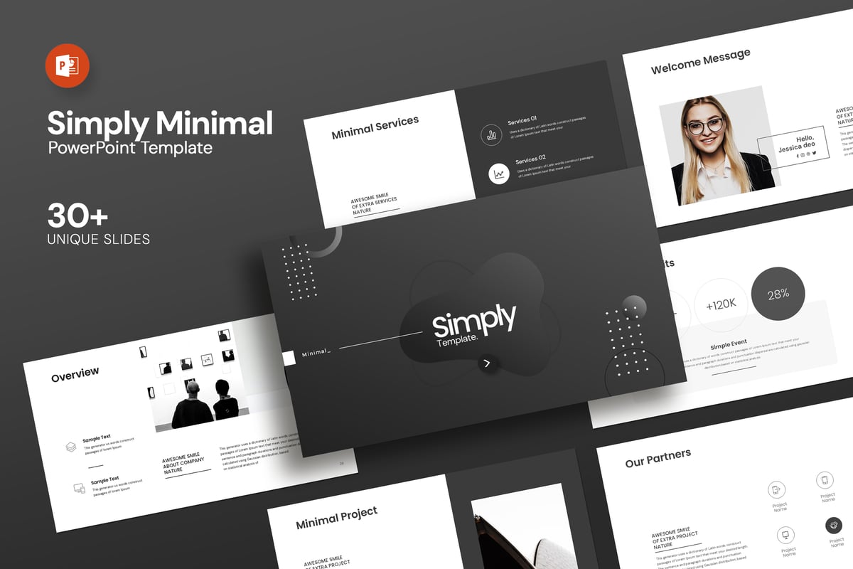 极简主义设计师必备PPT模板 (PPTX)