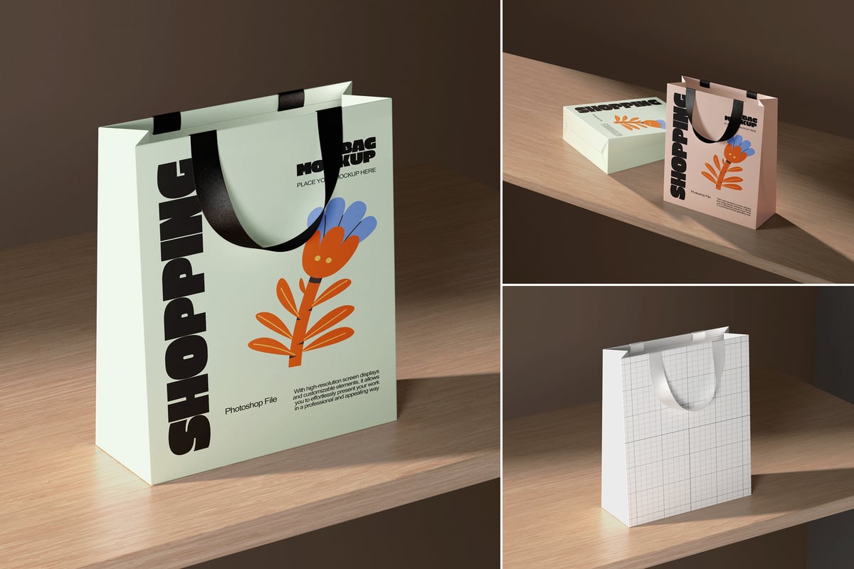 豪华袋模型样机 (PSD)